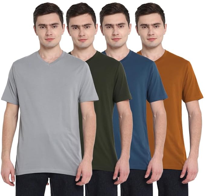 T SHIRT aventura outfitters men's regular fit t shirt (pack of 4)